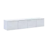 TV stolek Doros Levia Bílé dřevo 4 dveře 160x35x33 (41516117)