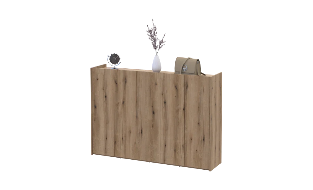 Skříňka Doros Kassel Dub Evok 5 dveří 159×40×110 (41516218)