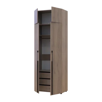 Kleiderschrank mit Schubladen und Aufsatzschrank Doros Kasper Cremona Cannolo 2 LTD 90 × 50 × 245 cm (42005539)