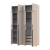 Kleiderschrank mit Schubladen, Regalen und Aufsatzschrank Doros Kasper Kaschmir 2+2 LTD 180 × 50 × 245 cm (42005544)