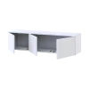 TV stolek Doros Levia Bílý 3 dveře 130x35x33 (41516288)