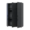 Skříň na oblečení Doros Thorn Antracit 3 DTD police 135x51.6x200 (44900492)