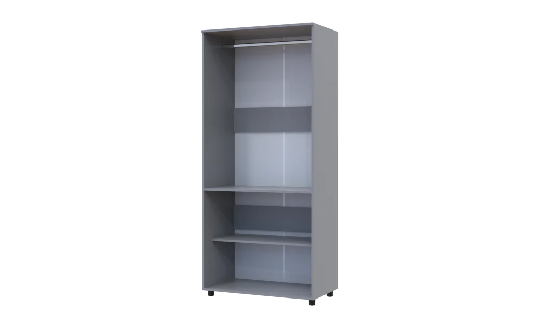 Skříň na oblečení Doros Thorn Šedá 2 DTD tyč 90х51.6х200 (44900439)