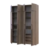 Kleiderschrank mit Schubladen, Regalen und Aufsatzschrank Doros Kasper Cremona Cannolo 2+2 LTD 180 × 50 × 245 cm (42005545)