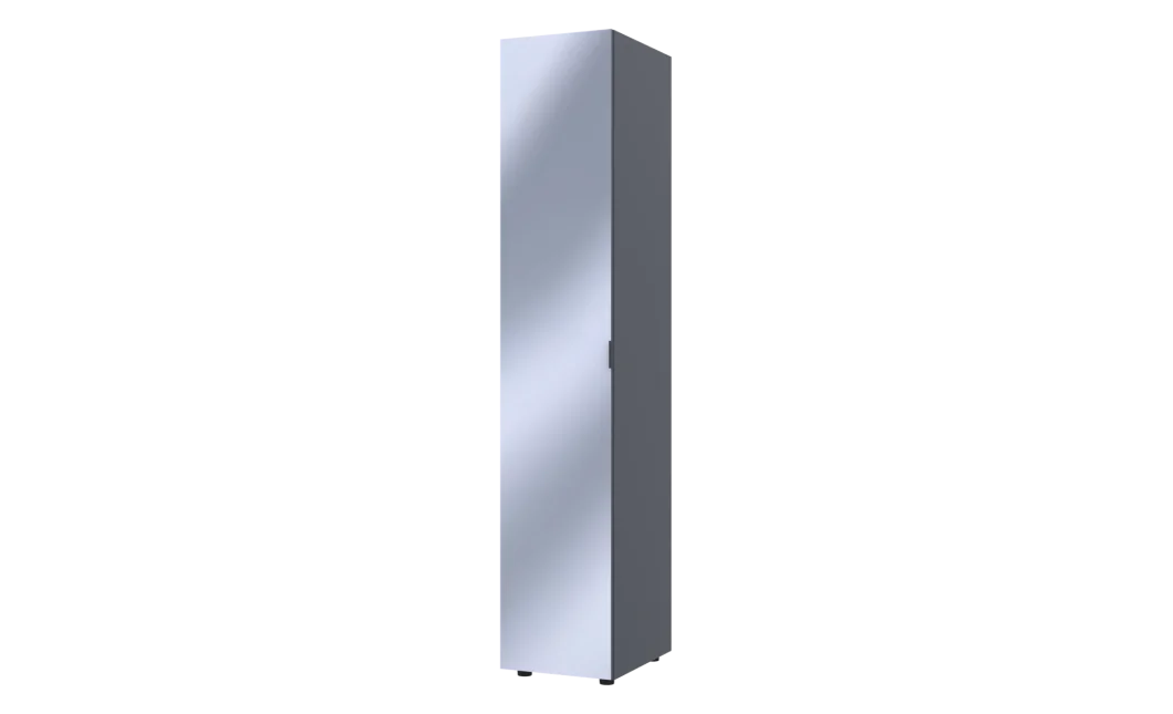 Skříň na oblečení Doros Gelar Grafit se zrcadlem 39 × 49,5 × 203,4 (44900244)