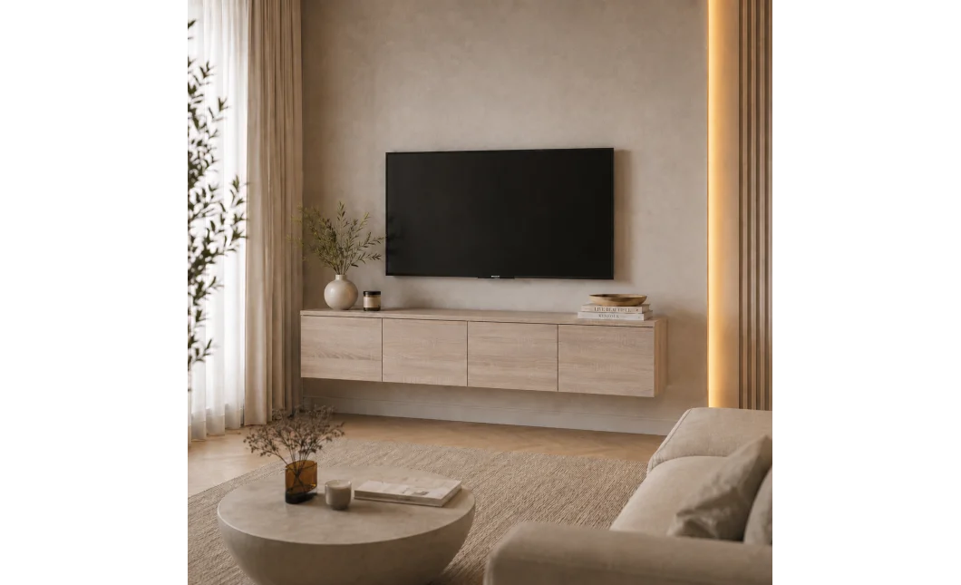 TV stolek Doros Levia Dub Sonoma 4 dveře 160x35x33 (41516300)