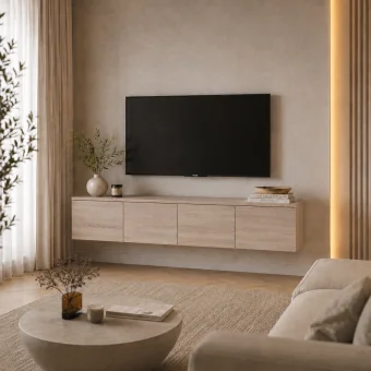 TV stolek Doros Levia Dub Sonoma 4 dveře 160x35x33 (41516300)