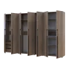 Kleiderschrank mit Regalen und Schubladen Doros Kasper Cremona Cannolo 2+3+2 LTD 315 × 50 × 204 cm (42005739)