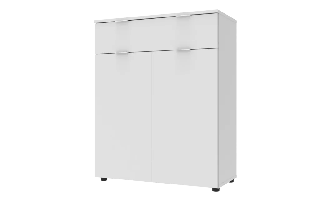 Komoda Doros Ron 2 2 dveře 1 zásuvka Bílý 80 × 38 × 100 (41516003)