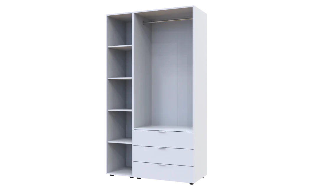Set Doros Gelar s regálem Bílý 2 dveře 115,7×49,5×203,4 (42005029)