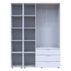 Skříň na oblečení Doros Gelar Bílý 3 dveře/zrcadlo 155 × 49,5 × 203,4 (42002157)