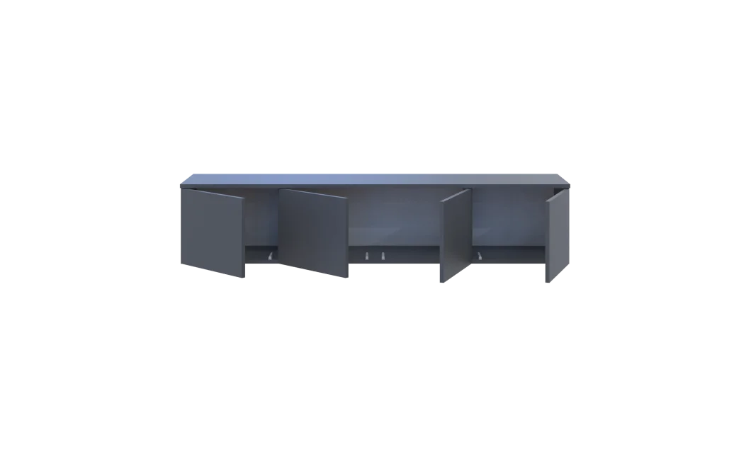TV stolek Doros Levia Grafit 4 dveře 160x35x33 (41516088)