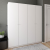 Skříň na oblečení Doros Promo Bílá 2+2 dveře 180×48×204 (42005008)