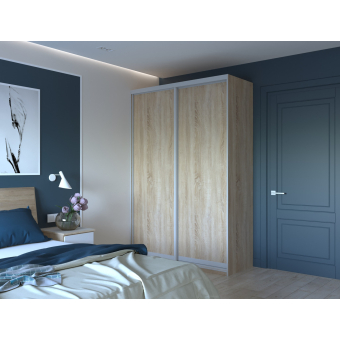 Šatní skříň Doros City Light Dub Sonoma 2 DTD 150×45×225 (42002013)