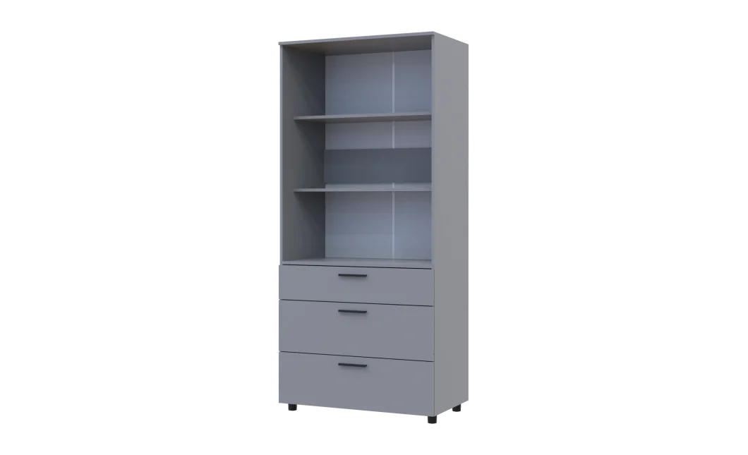 Skříň na oblečení Doros Thorn Šedá 2 DTD/3Š police 90х51.6х200 (44900442)