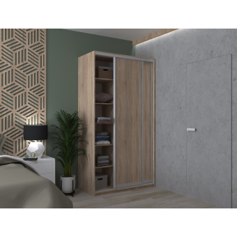 Šatní skříň Doros City Light Dub Sonoma 2 DTD 120×60×225 (42002010)