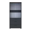 Skříň na oblečení Doros Thorn Antracit 2 DTD/3Š tyč 90х51.6х200 (44900445)