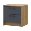 Noční stolek Doros Rondi Dub Artisan/Antracit 2Zás 40x35x40 (41516286)