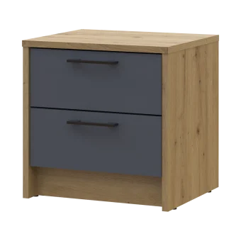 Noční stolek Doros Rondi Dub Artisan/Antracit 2Zás 40x35x40 (41516286)