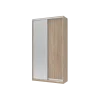 Šatní skříň Doros City Light Dub Sonoma 1 DTD / 1 zrcadlo 120×45×225 (42002033)