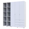 Set Doros Gelar se 2 regálů Bílý 3 dveře 192,6×49,5×203,4 (42005035)