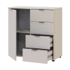 Komoda Doros Ron 1 1 dveře 4 zásuvky Kašmír 80 × 38 × 81 (41516043)