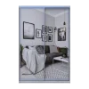 Šatní skříň Doros City Light Borovice Natti 2 zrcadla 150×60×225 (80736514)