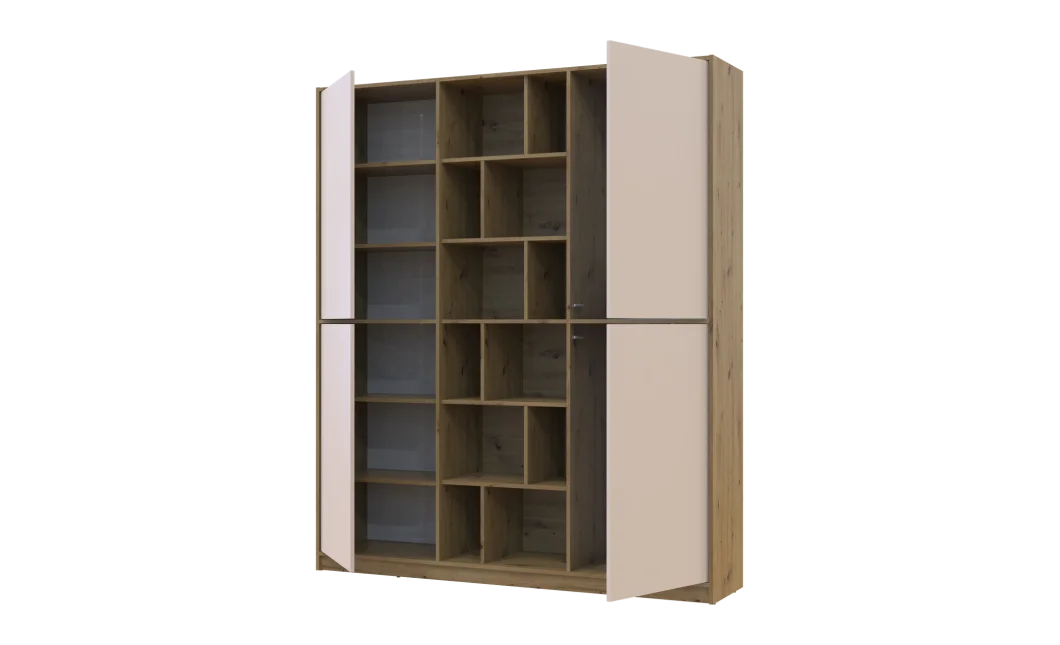 Skříň na oblečení Doros Morgan Dub Artisan/Kašmír DTD 180×40×210 (44900408)