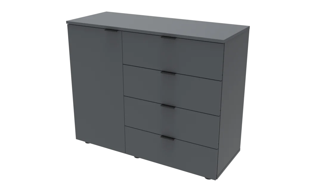 Komoda Doros GC1 Grafit 100 × 40 × 81,7 (41510069)