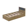 Postel Doros Rondi Jednolůžková Dub Artisan/Antracit 90x200 (44900530)