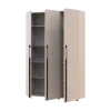 Kleiderschrank mit Regalen Doros Kasper Kaschmir 3 LTD 135 × 50 × 204 cm (42005559)
