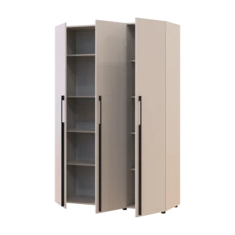 Kleiderschrank mit Regalen Doros Kasper Kaschmir 3 LTD 135 × 50 × 204 cm (42005559)