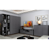 Komoda Doros Ron 4 Grafit 2 dveře 2 zásuvky 180 × 38 × 50 (44900234)