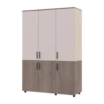 Skříň na oblečení Doros Thorn Cremona Cannolo/Kašmír 3 DTD tyč 135х51.6х200 (44900499)