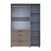 Skříň na oblečení Doros Thorn Cremona Cannolo/Šedá 3 DTD/3Š tyč 135х51.6х200 (44900505)