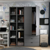 Set Doros Gelar se 2 regálů Grafit 2 dveře 153,9×49,5×203,4 (42005055)