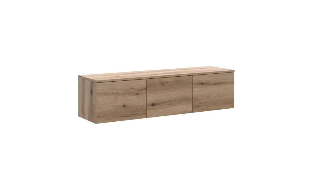 TV stolek Doros Levia Dub Evok 3 dveře 130x35x33 (41516290)