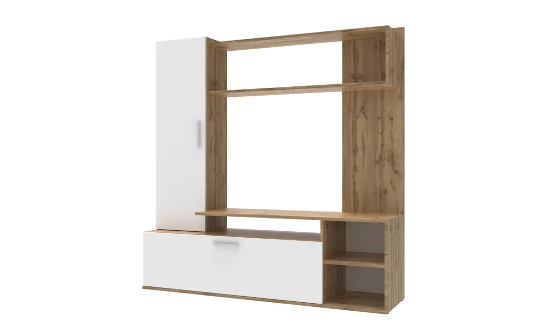 Obývací stěna Doros Kona Dub Evok / Bílý 151 × 40 × 147 (44900388)