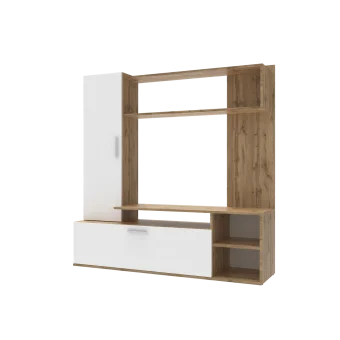 Obývací stěna Doros Kona Dub Evok / Bílý 151 × 40 × 147 (44900388)