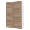 Skříň s posuvnými dveřmi Doros G-Caiser Bílá Dub Evok 2 DTD 160x60x240 (42005073)
