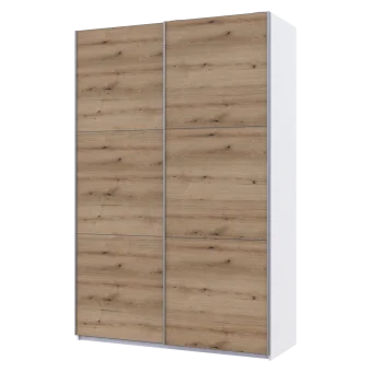 Skříň s posuvnými dveřmi Doros G-Caiser Bílá Dub Evok 2 DTD 160x60x240 (42005073)
