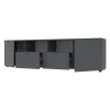 Komoda Doros Ron 4 Grafit 2 dveře 2 zásuvky 180 × 38 × 50 (44900234)