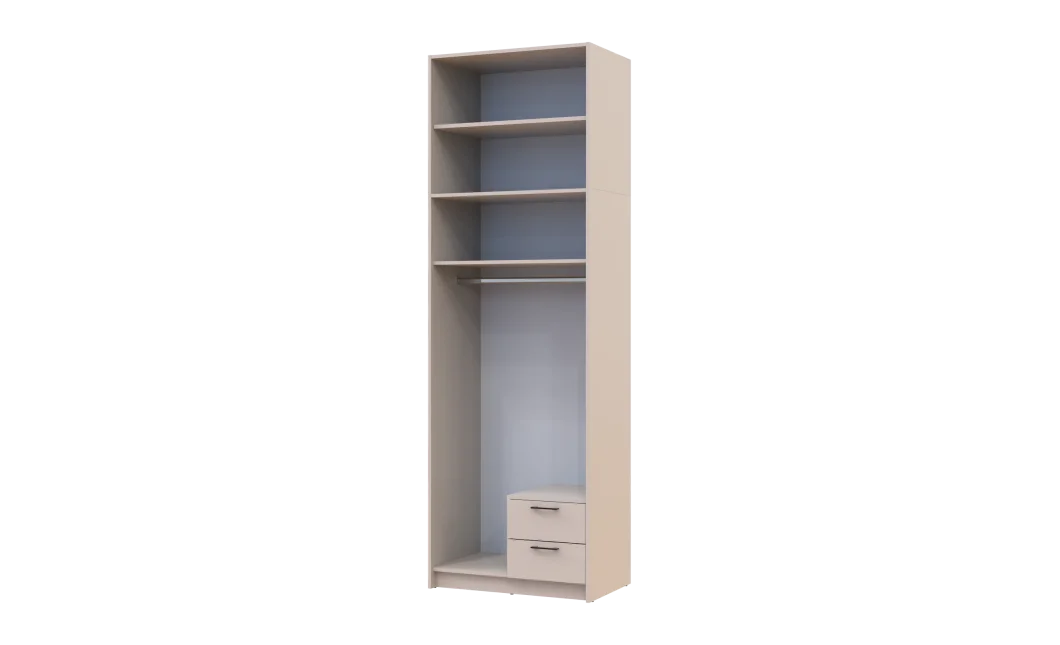 Šatní skříň Doros Rondy s s vysokým nástavcem Kašmír 2 dvere 82x52x260 (80738482)