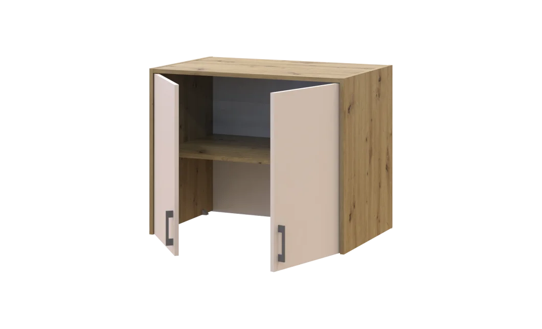 Vysoký nástavec Doros Rondi Dub Artisan / Kašmír 2 dveře 82×52×65 (41516181)