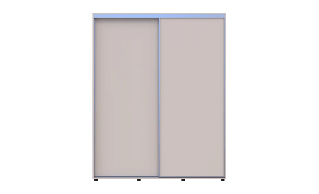 Šatní skříň s posuvnými dveřmi Doros Sigma Slim Kašmír 2 dveře 170x45x214.4 (42005451)