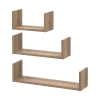 Sada polic Doros Fil Dub Evok 3 ks 30/45/60x15x15 (41516080)