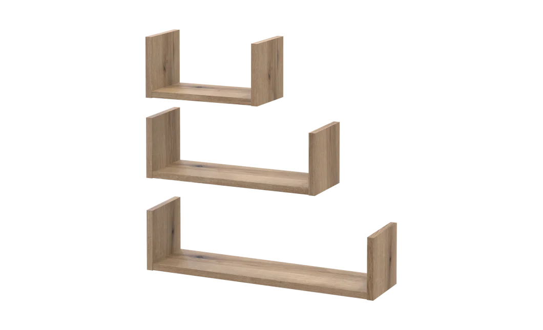 Sada polic Doros Fil Dub Evok 3 ks 30/45/60x15x15 (41516080)