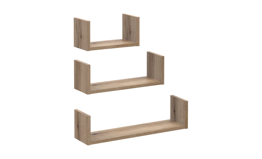 Sada polic Doros Fil Dub Evok 3 ks 30/45/60x15x15 (41516080)