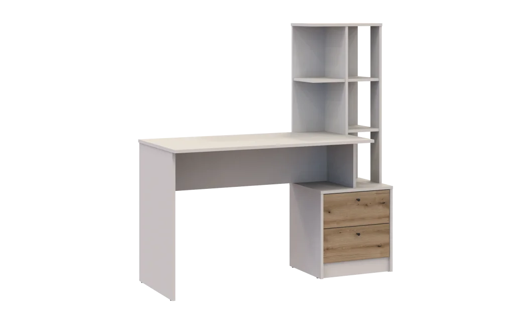 Kancelářský stůl Doros T7 Kašmír/Dub Evok 136 × 55 × 138 (41516059)