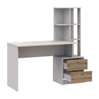Kancelářský stůl Doros T7 Kašmír/Dub Evok 136 × 55 × 138 (41516059)